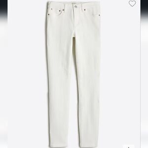 J.Crew Factory 8" Midrise Skinny Jean in White Denim Size 32/28